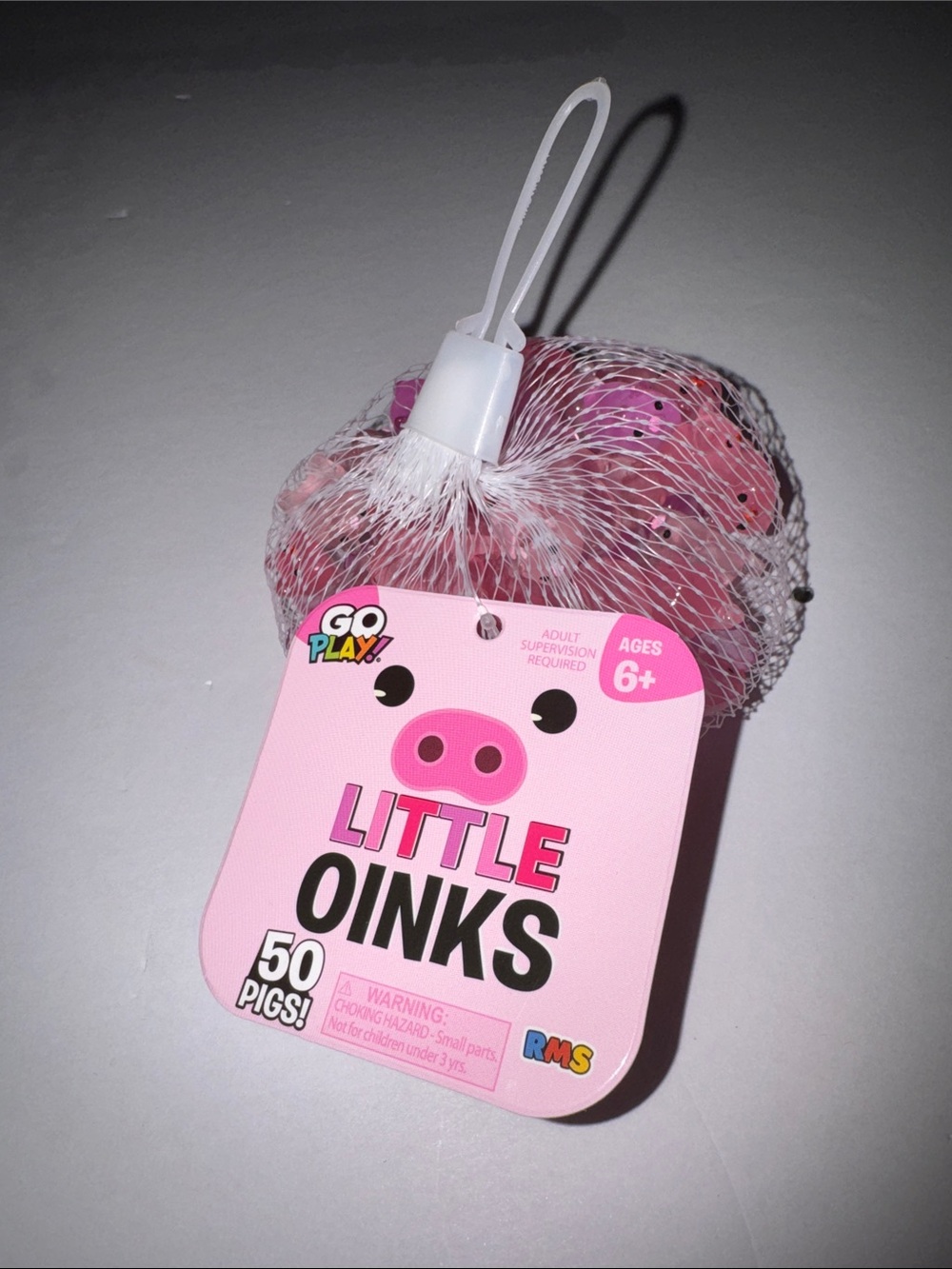 Little Oinks Pink Mini Pig Toys - Pack of 50